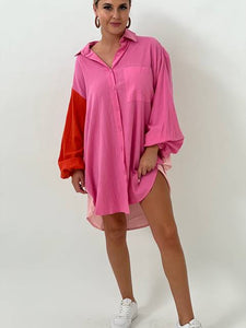 Mash Up Shirtdress Pink