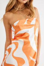 Angel Mini Dress Orange Swirl 